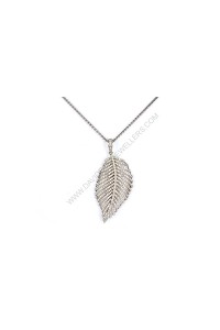1.02ct Diamond Leaf Necklace
